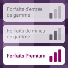 Forfaits sans engagement haut de gamme